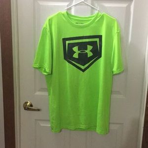 Men’s heat gear workout short  sleeve shirt